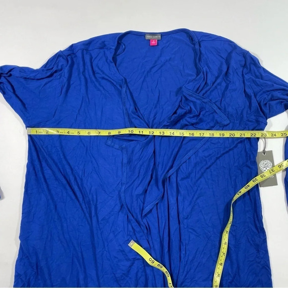 New Vince Camuto Emma Open Front Cardigan Vivid Blue 1X - Picture 6 of 7